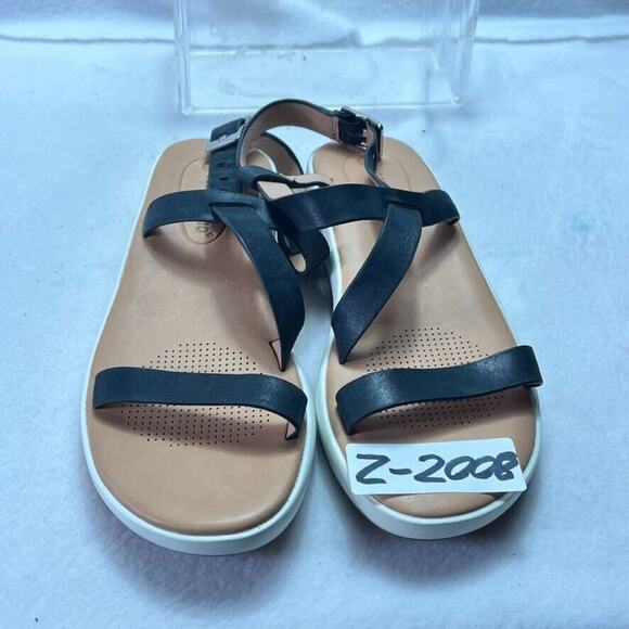 CORSO COMO Sandals Womens 6.5 Celano Black Leather Ankle Strap Buckle - Picture 11 of 11